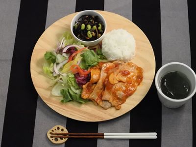 ポークソテーワンプレート定食｜レシピ・料理｜タニタ社員食堂レシピ